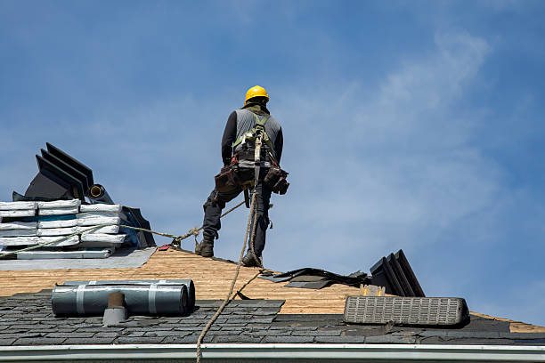 Professional Roofing technician working in Shipman, VA